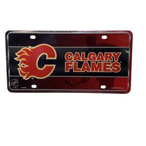 Calgary Flames Licensed NHL License Plate Sealed Package NEW
